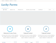 Tablet Screenshot of luckyforms.com